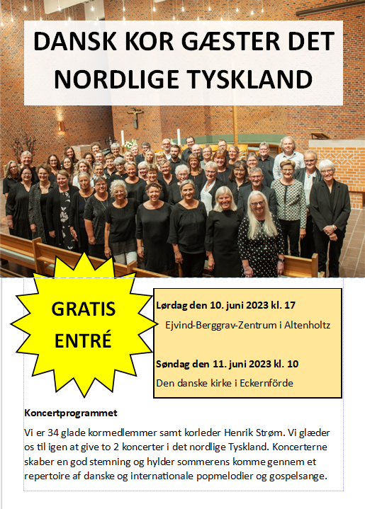 Frühsommerkonzert mit dem dänischen Blue Note Chor aus Frederikshavn